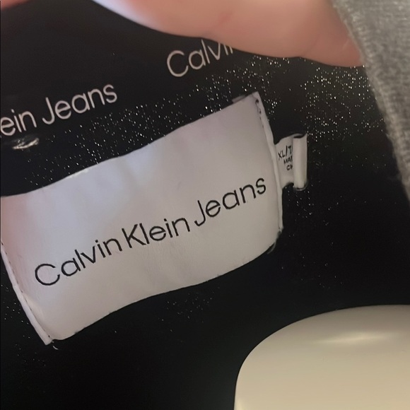 Calvin Klein Jeans Black Fitted Short Sleeve T-Shirt - Picture 2 of 4